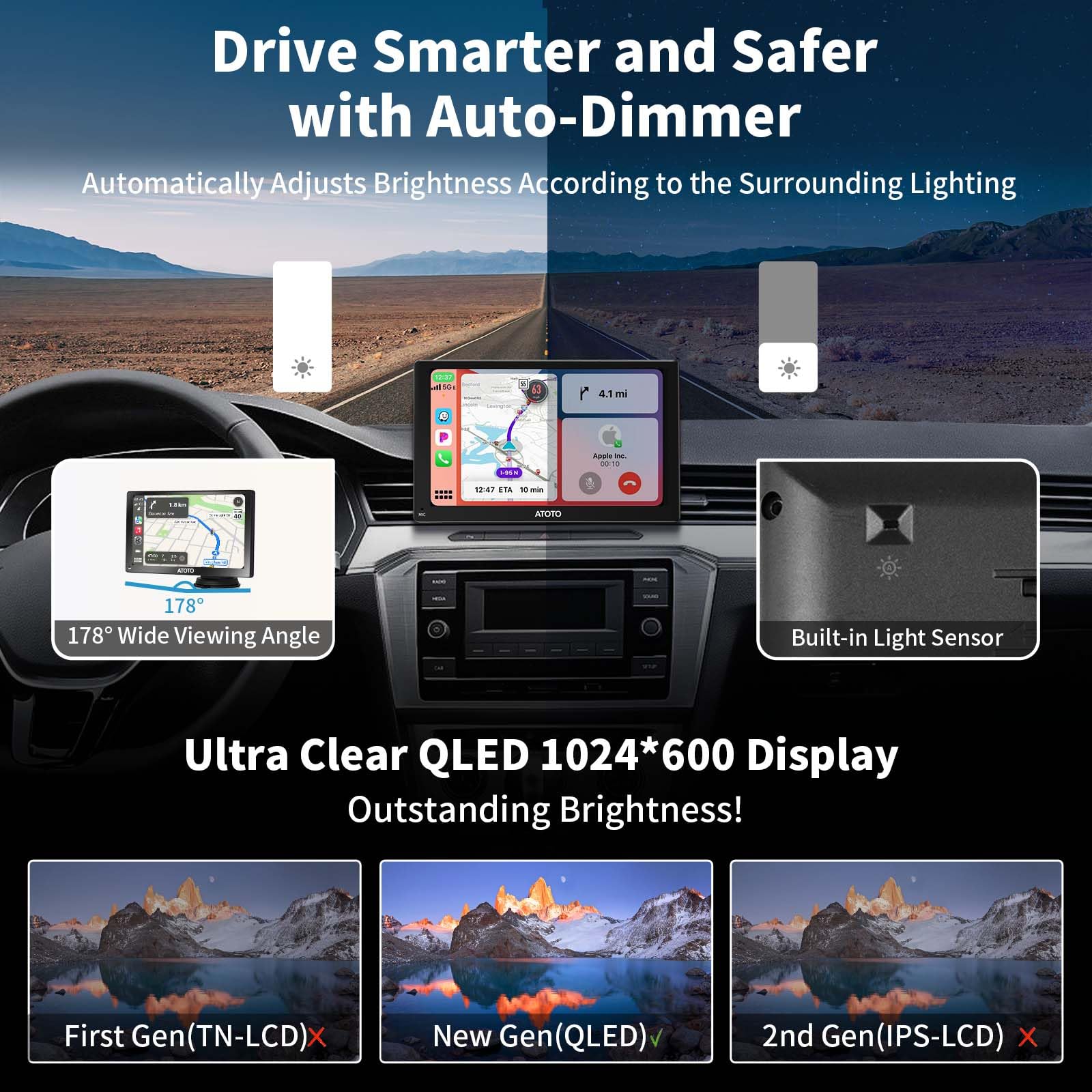 ATOTO P9 Android Portable Car Stereo 7